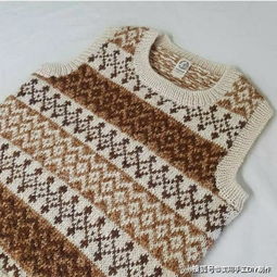 針織作品 秋冬用棕色毛線(xiàn),織出來(lái)的作品非常好看,織女們學(xué)習(xí)